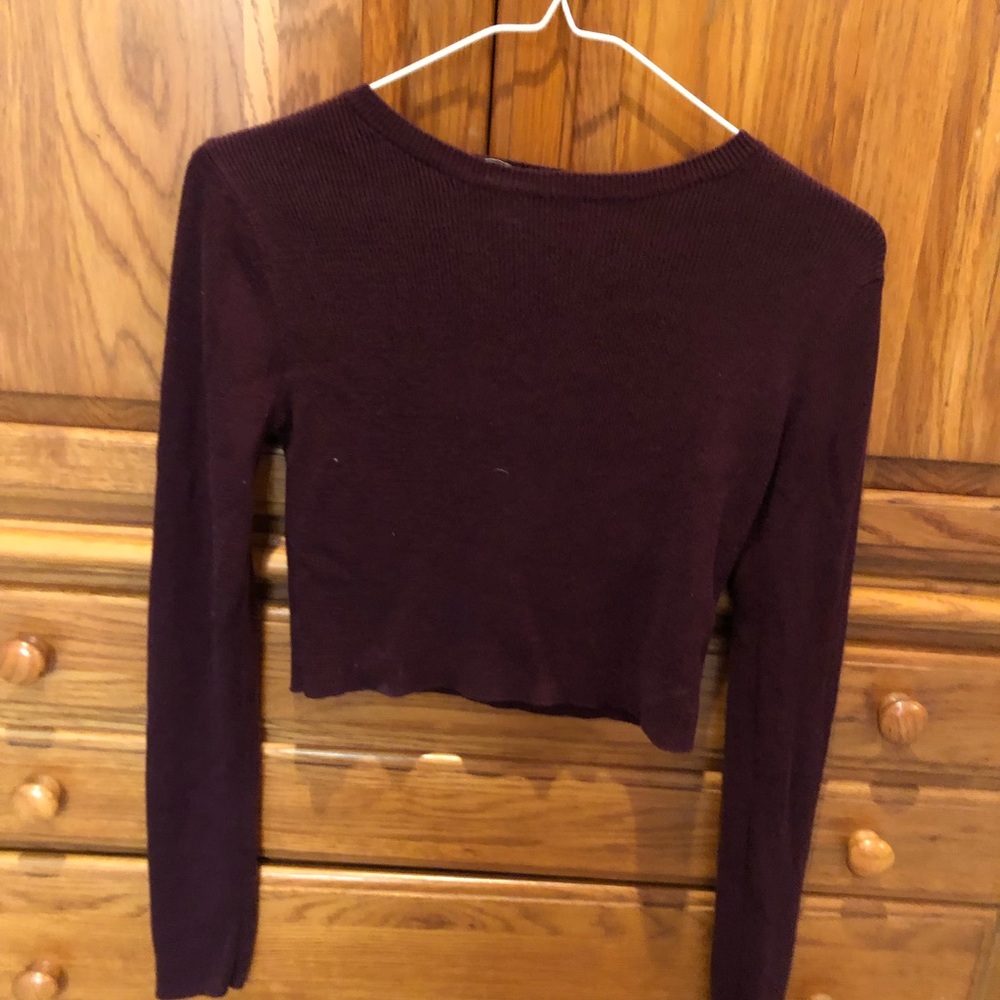 LA hearts cropped sweater